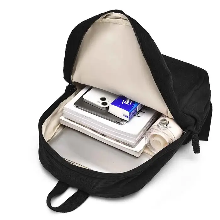 Sac à dos personnalisé pour enfants, sac à dos en velours côtelé brodé, retour à l'école, sac à dos avec nom d'enfant, sac d'école universitaire, tout-petit, avec nom