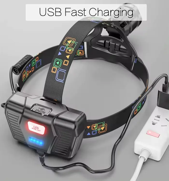Puissant XHP100 Led phare Zoomable USB Rechargeable haute puissance