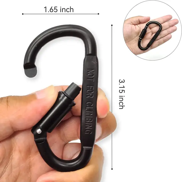 4 pièces ensemble de mousquetons pour clé Camping survie EDC extérieur porte-clés Clip alliage d'aluminium tactique