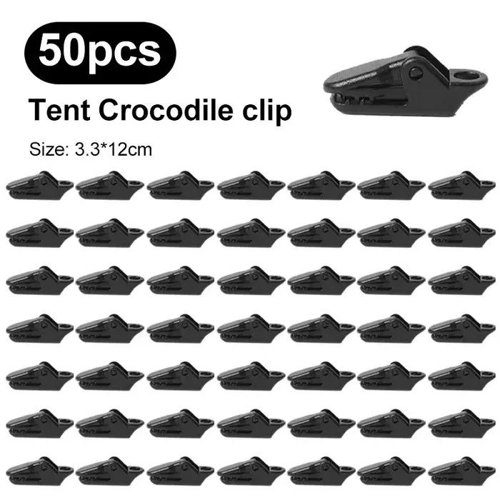 10/20/50pcs Clips de tente robustes pour bâche extérieure