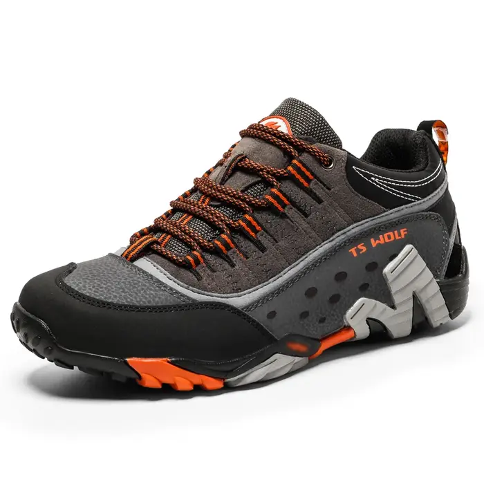 Chaussures de randonnée en cuir pour hommes, baskets antidérapantes résistantes à l'usure, chaussures de montagne d'escalade pour Couple, chaussures de Trekking respirantes