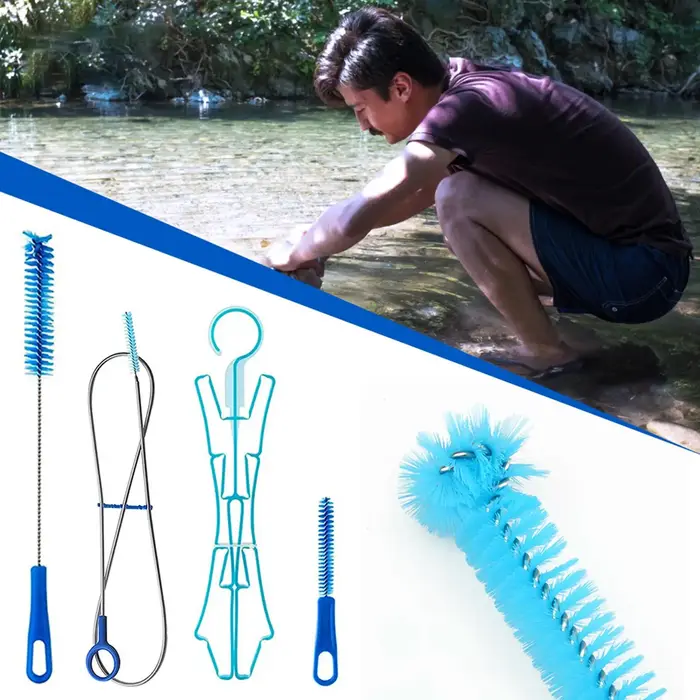Kit de nettoyage multifonctionnel pour poche à eau, ensemble de brosses pour poche à eau de cyclisme