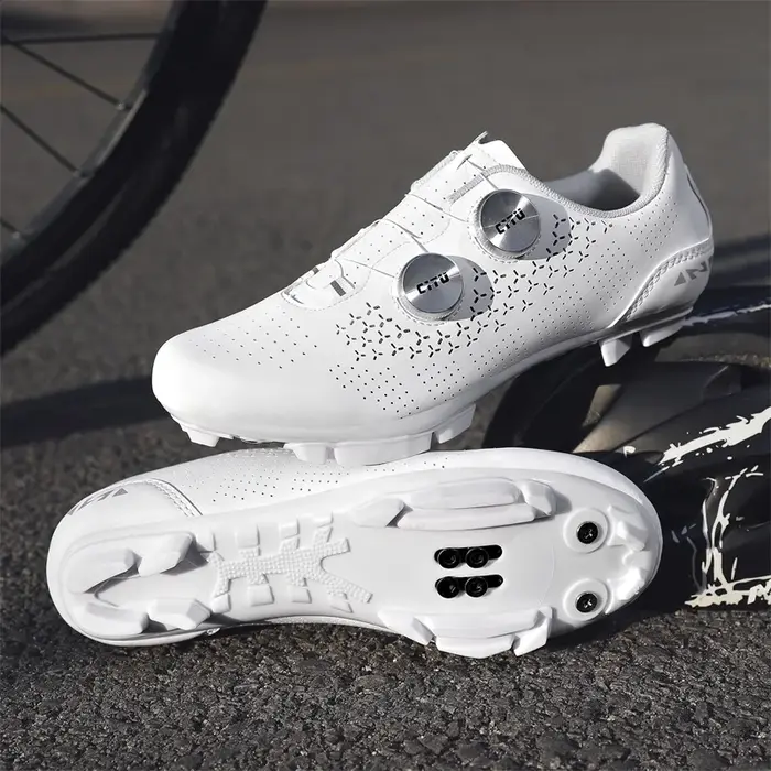 Chaussures de cyclisme pour hommes, sportives, avec crampons pour VTT et route, unisexe, de course, professionnelles, baskets de vélo, mode, en caoutchouc, plates, tout-terrain
