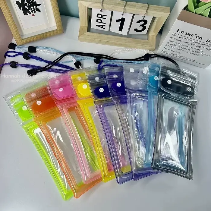 Sac de téléphone étanche Transparent bonne étanchéité airbags livraison garçon