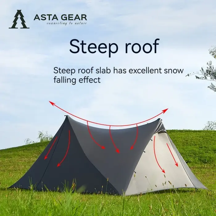 ASTA GEAR-Tente Yun Chuan double face en nylon, revêtement silicone, Dakota ide double A, 15D, campi
