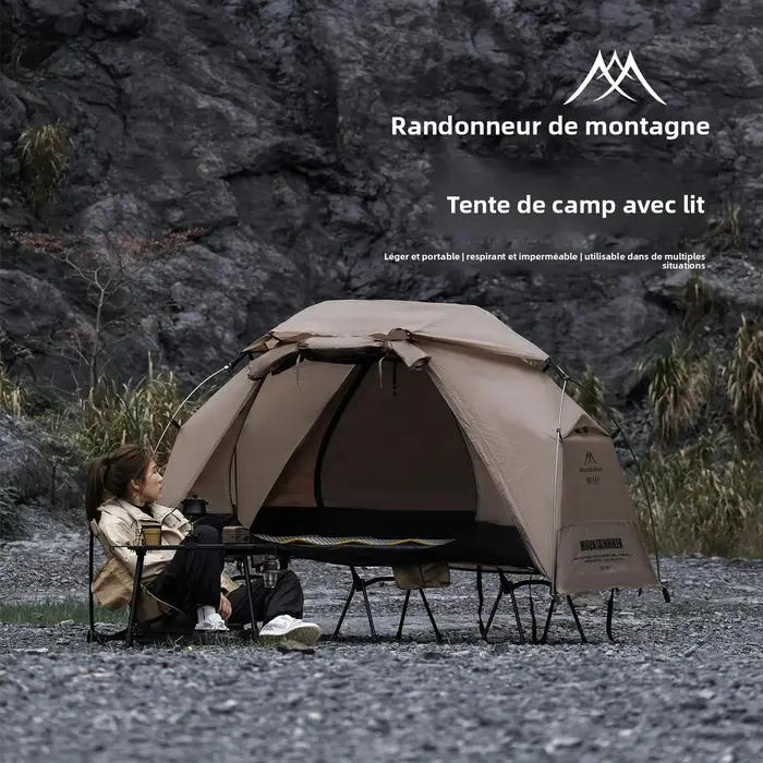 Mountainhiker Tente-lit de camping d'extérieur