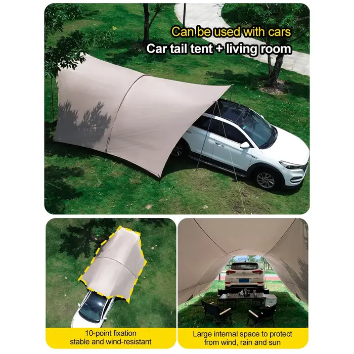 Tente de Camping de Protection solaire enduit d'argent