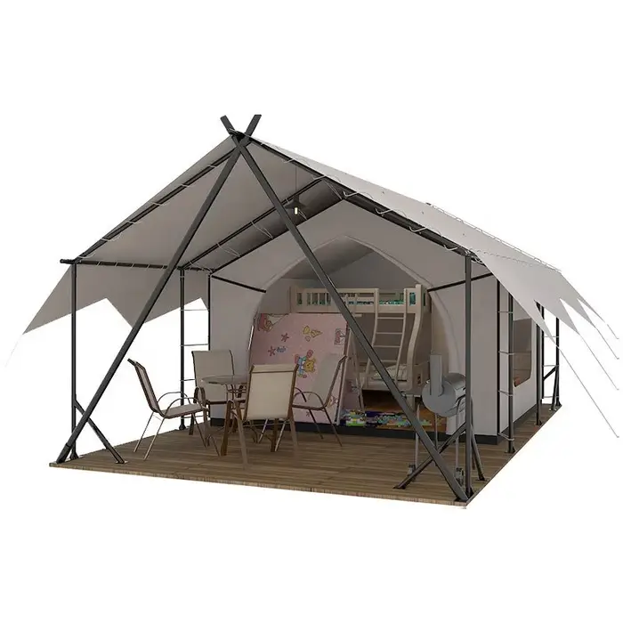 Tente de camping en plein air