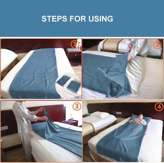 Drap de couchage léger en coton pour sac de couchage