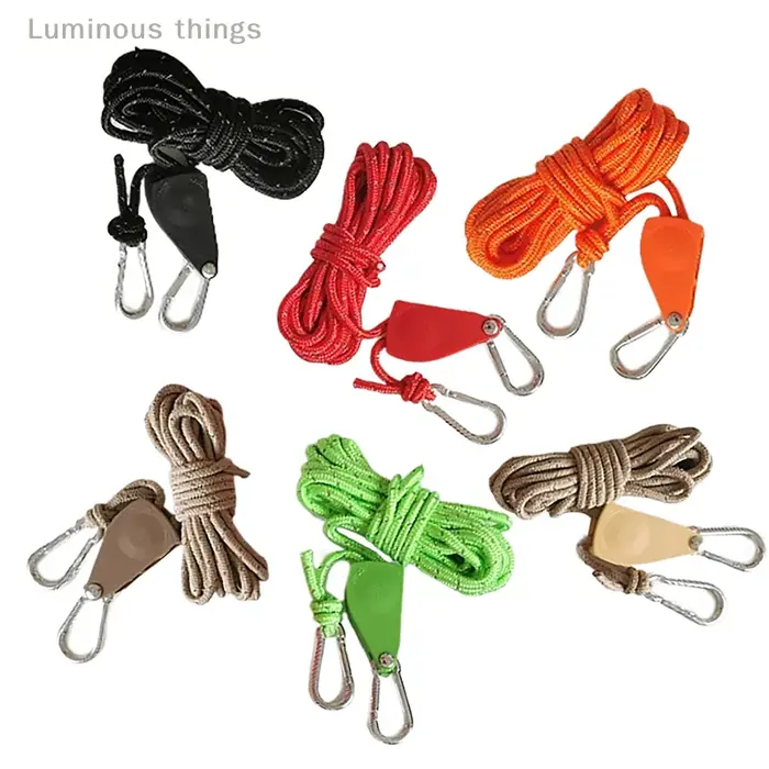 Corde de coulée de nuit coupe-vent pour tente de camping