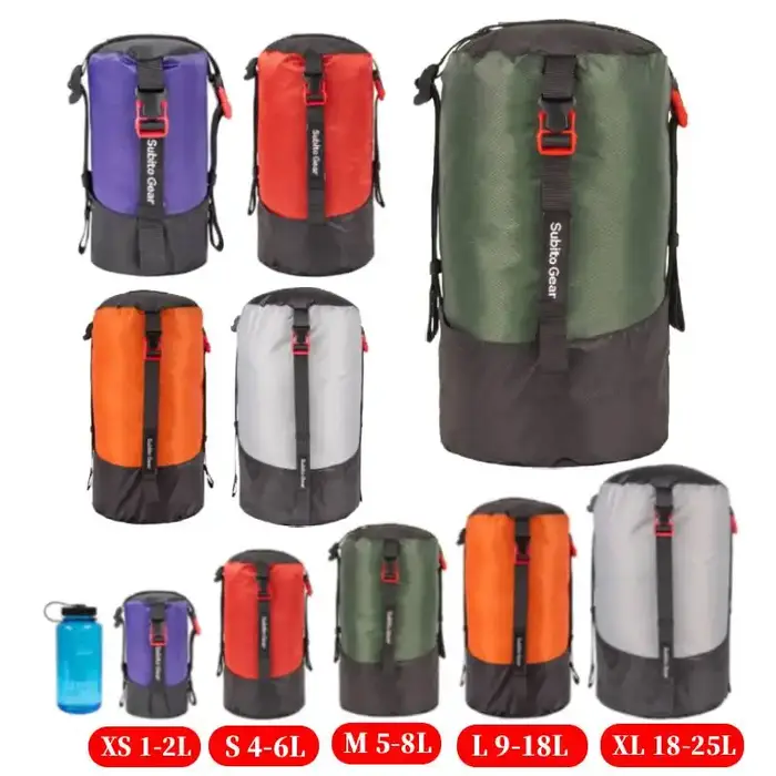 Sac de compression pour sac de couchage de camping 1-25L
