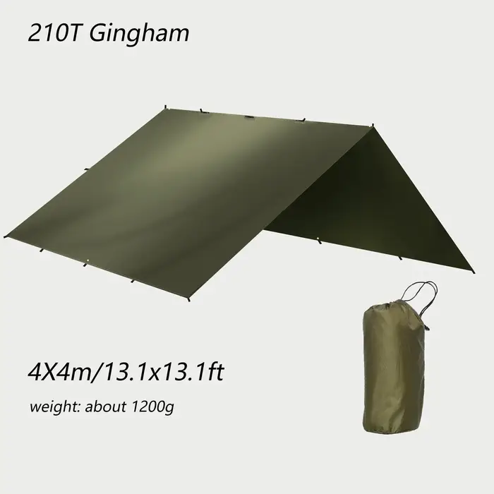 Bâche de tente de Camping 4x4m, pique-nique touristique, survie, abri solaire, auvent imperméable po