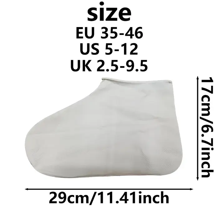 Couvre-chaussures imperméables épais, antidérapants, résistants à l'usure, résistants aux taches de boue et de neige, unisexes, protection pour les jours de pluie et de neige en extérieur, 6/2/1 pièce