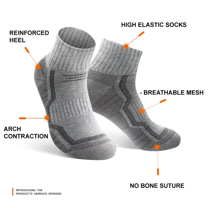 WRELS chaussettes thermiques en laine mérinos hiver chaud Ski randonnée snowboard escalade Compression