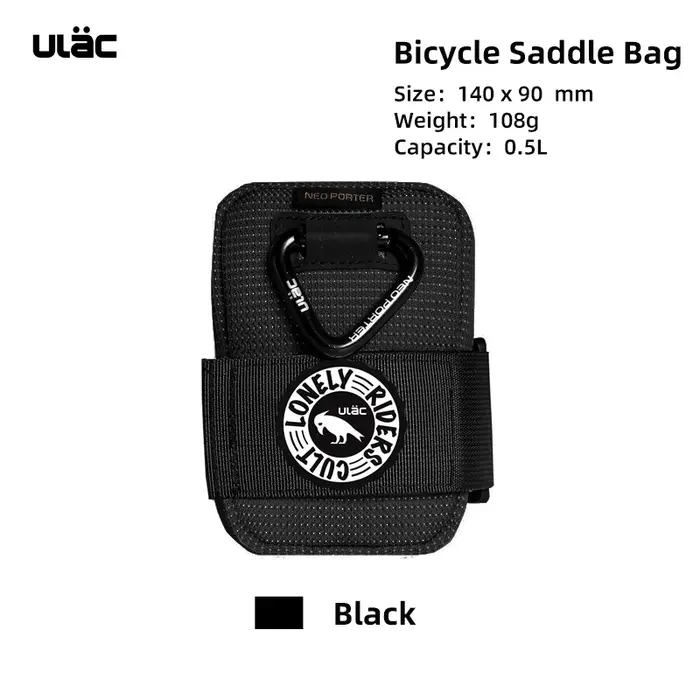 ULAC – sac de selle de vélo 0,5 l, Mini sac compact et portable multifonction pour vélo de route et 