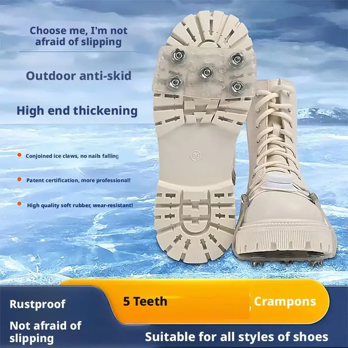 Crampons d'escalade à 5 dents en Silicone