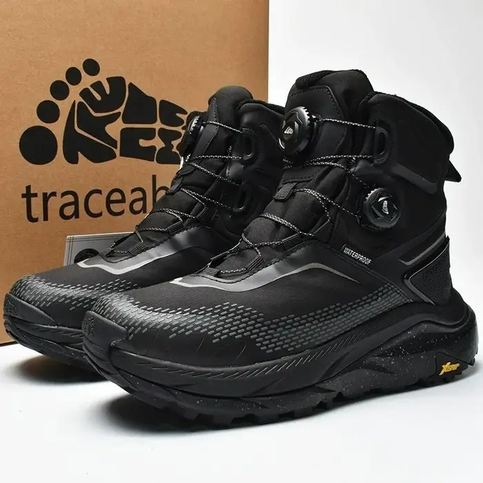 Chaussures de randonnée automne-hiver pour hommes et femmes, bottes d'extérieur antidérapantes, chaussures de montagne de marque unisexe pour couples
