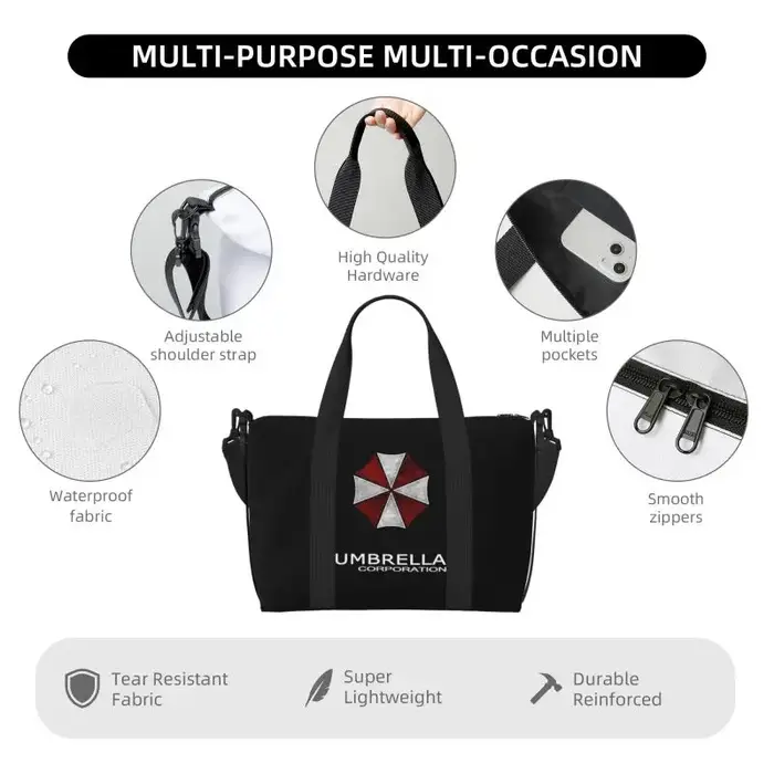 Sac de voyage Umbrella Corporation pour hommes et femmes