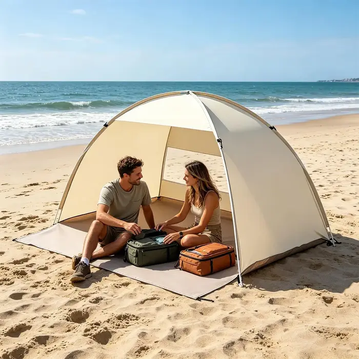 Tente de plage, abri solaire portable