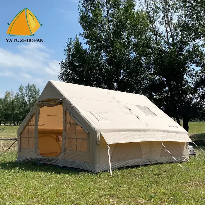 Tente de camping en toile - Tente en coton imperméable