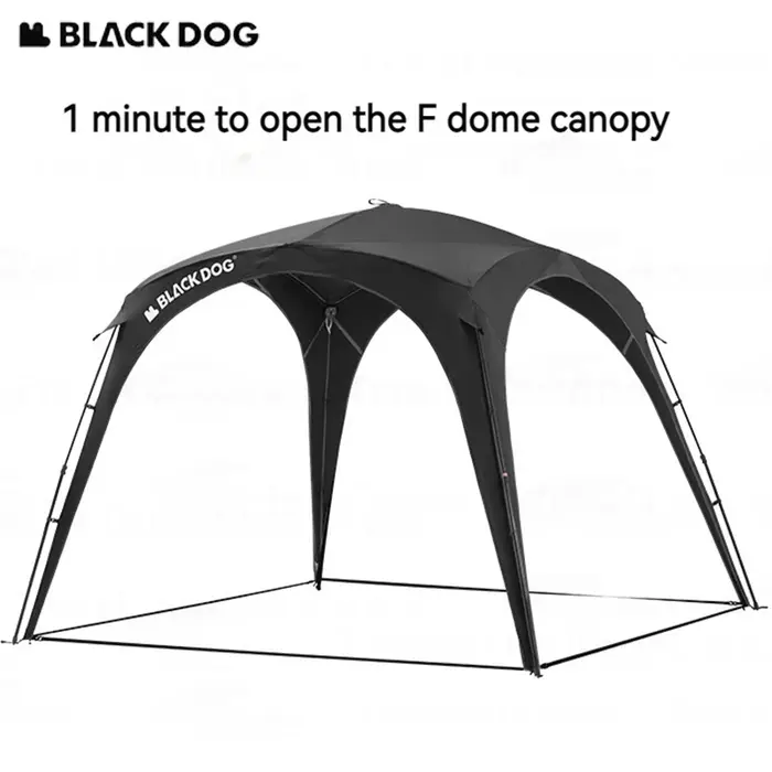 Tente dôme BLACKDOG, auvent, abri solaire, imperméable, UPF100+, ouverture rapide, fixation, protection solaire pour le camping en plein air, bâche de protection, équipement de camping