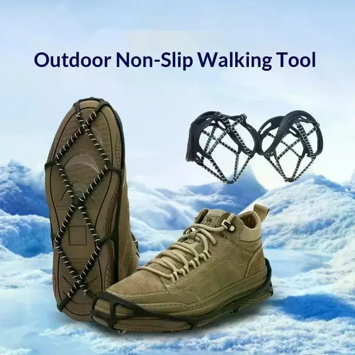 1 paire antidérapant glace neige pince couvre-chaussures Camping Sports de plein air