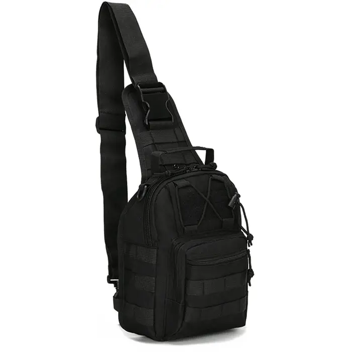 Sac à bandoulière tactique Oxford étanche 800D, petit sac de poitrine, sac à dos de sport de plein a