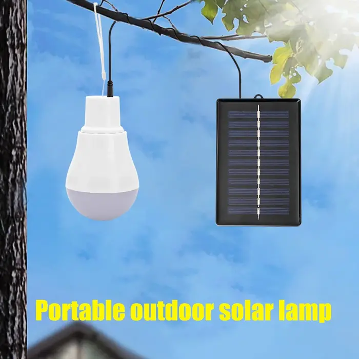 Lampe d'extérieur à énergie solaire portable