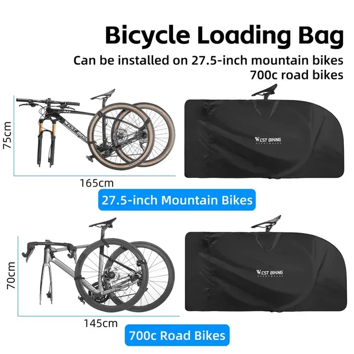 WEST BIKING-Sac de transport de vélo pour VTT