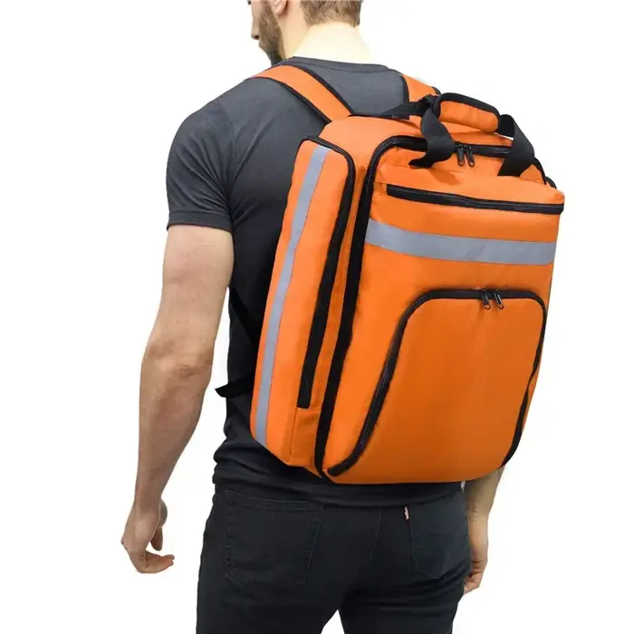 Sac à dos pliable pour instituts de catastrophes, trousse de premiers soins, sauvetage d'urgence, grande capacité, stockage classé, kits de survie, sac médical