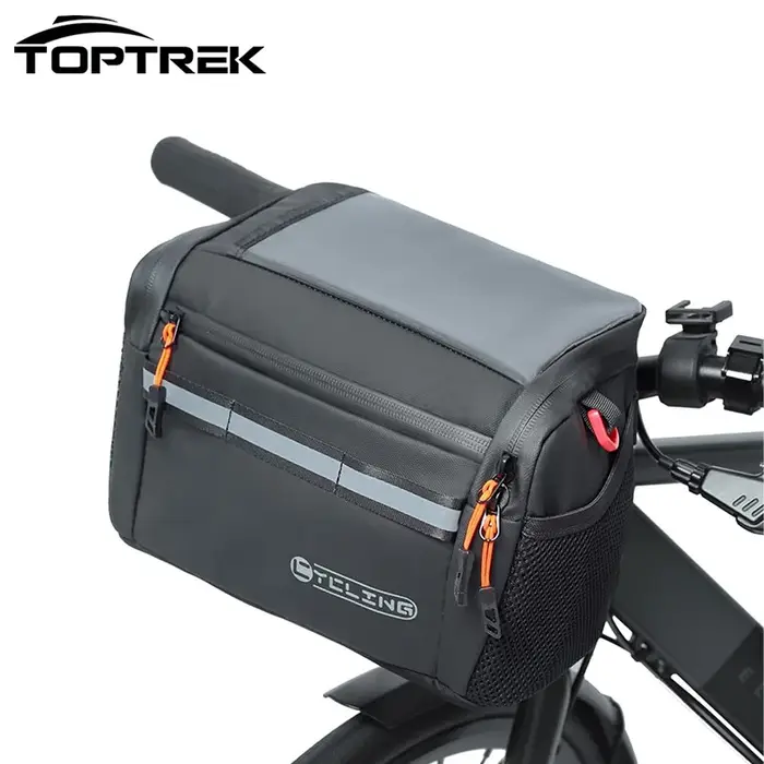 Toptrek 4L sac de guidon de vélo grande capacité isolé stockage de voiture sac de vélo d'hiver garde
