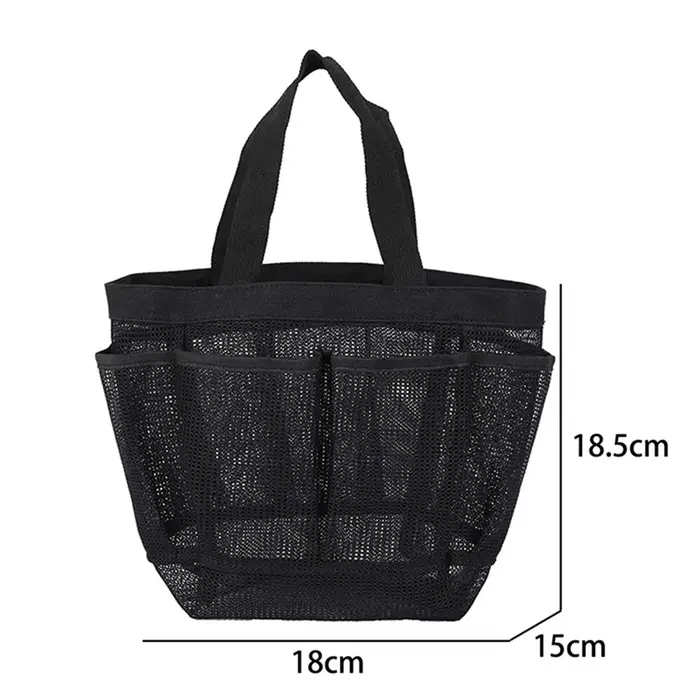 Sac de Douche Portable en Maille, Sac de Plage, Sac de Voyage, Sac de Rangement, Sac de Bain, Idéal 