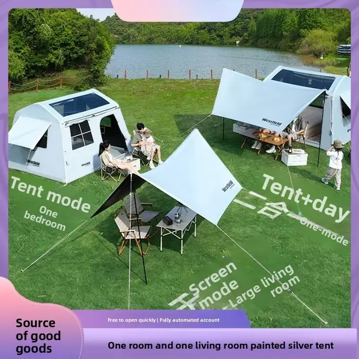Tente gonflable automatique pour 6 à 8 personnes