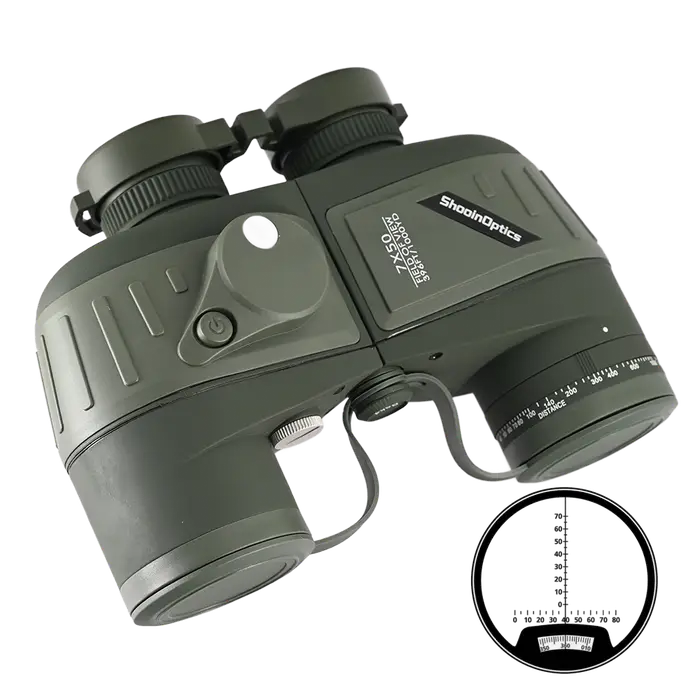 SHOOINOPTICS jumelles 7X50 boussole nautique FMC azote flottant imperméable pour la chasse observation des oiseaux NAVIG