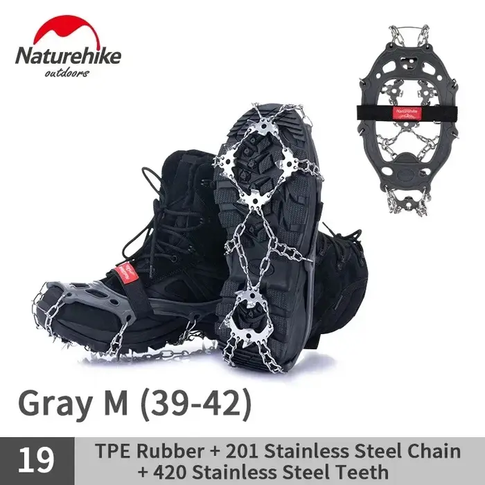 Naturehike Randonnée Crampons Anti Slip Escalade Neige Glace Microspikes Randonnée En Plein Air Marc