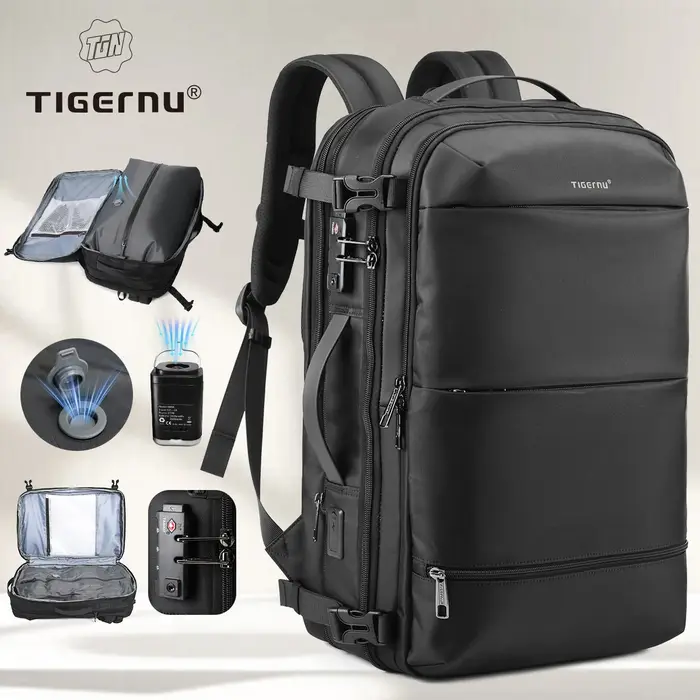 Sac à dos de compression sous vide Tigernu pour hommes et femmes