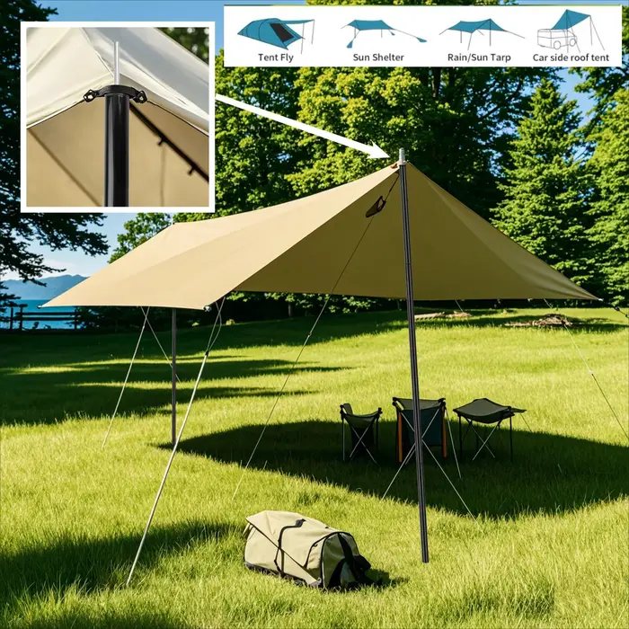 Poteaux de tente, poteaux de Camping pour bâche