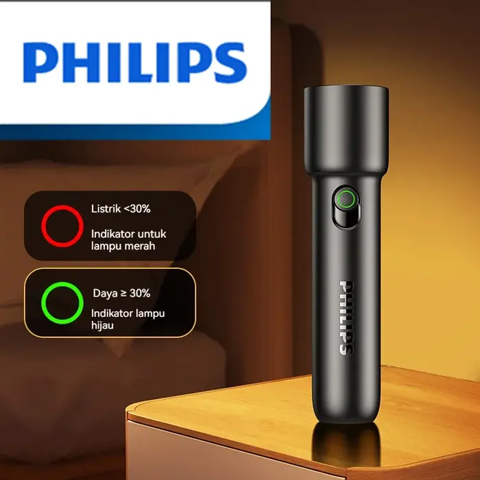 Philips 2024 nouvelle lampe de poche Portable EDC lampes de poche LED rechargeables pour Defensa personnelle auto-défense Camping randonnée