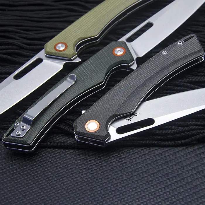 ETIGER FT957 wiches couteau pliant, manche en fibre AREX, camping en plein air, chasse, pêche, rando