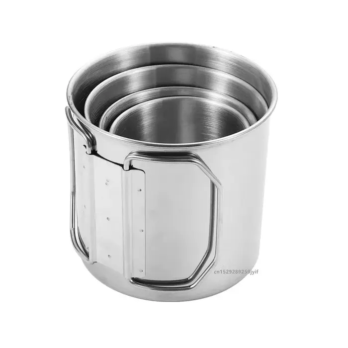 Tasse de Camping en acier inoxydable de 250/350/500/700ml