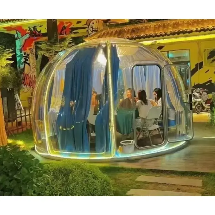 Nouvelle conception de chambre bulle gonflable pour hôtel