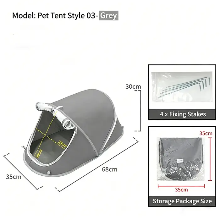 Tente portable pour chien