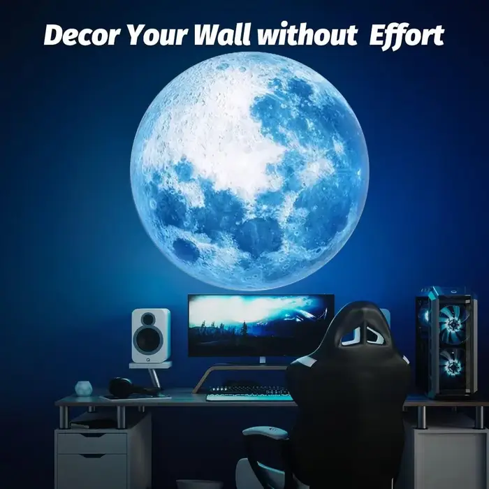 Lampe lunaire, lampe LED, planète bleue