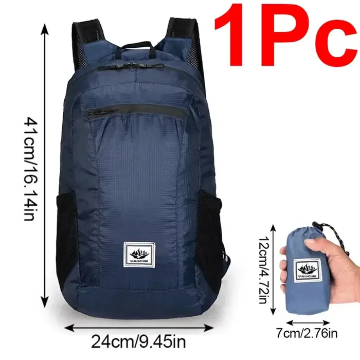 Sac de randonnée en plein air 20L, sac à dos léger et portable, pliable, étanche, ultraléger, pour f