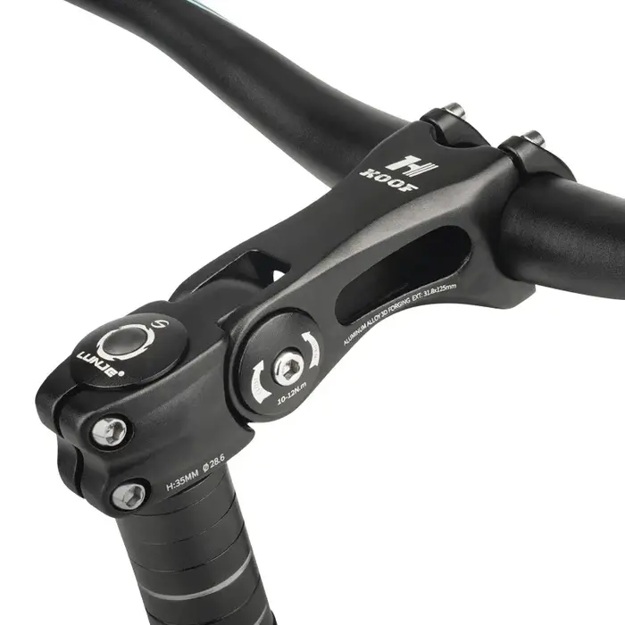 Tige de vélo vtt réglable 25.4 31.8mm tige de guidon de vélo ultralégère 3D forgée ± 60 ° Puissanc