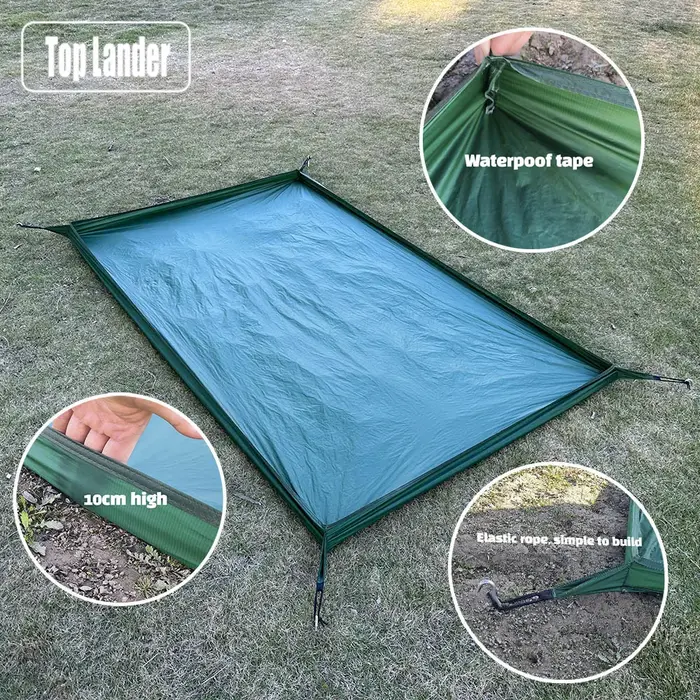 Tente de camping multifonctionnelle avec empreinte