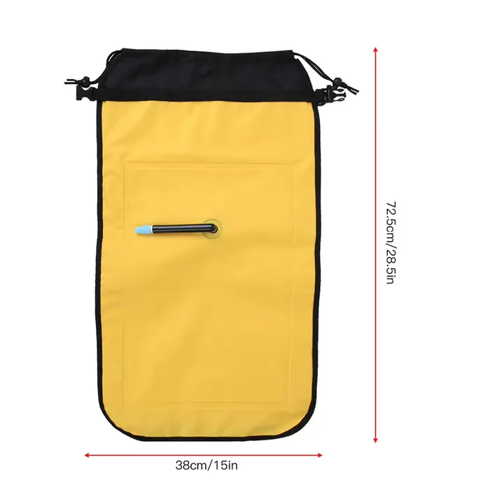 Pagaie flottante gonflable en nylon pour canoë kayak, sac de sauvetage