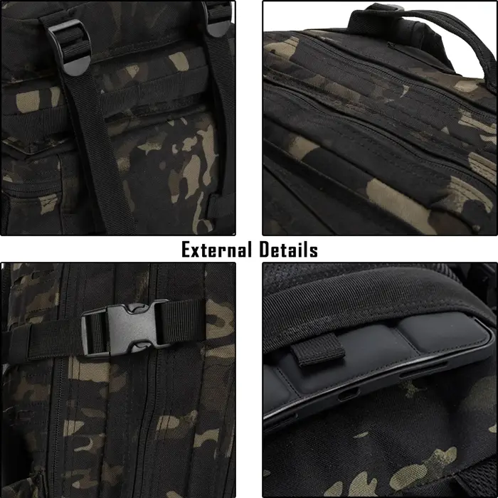 25L 35L 45L militaire tactique sac à dos hommes Sports de plein air voyage randonnée Bug Out sac Camping survie assaut chasse sac à dos