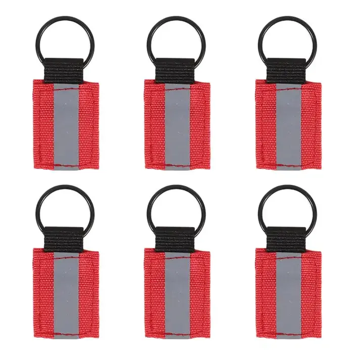 Étiquettes réfléchissantes pour sac à dos, 6 pièces, pendentifs réflecteurs de sécurité, pendentifs 