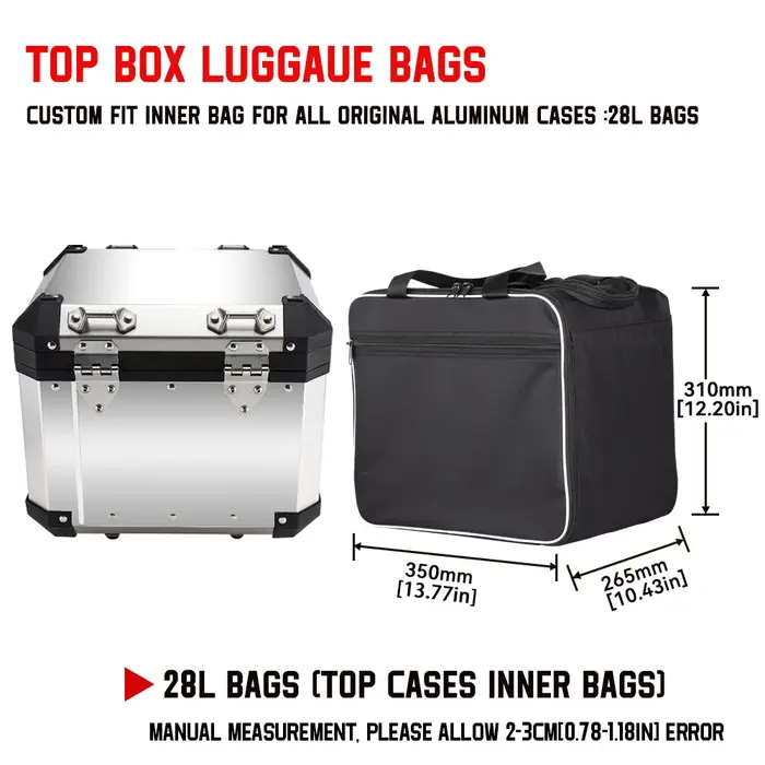 R1200GS R1250GS LC ADV moto sac selle noir sacs intérieurs PVC bagages sacs pour BMW R1200GS LC Adv valise sac moto sac